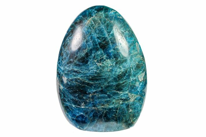 Free-Standing, Polished Blue Apatite - Madagascar #157777